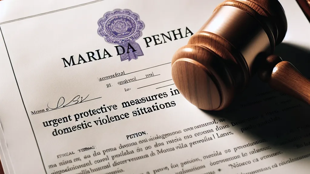 Petição Inicial para Medidas Protetivas Urgentes na Violência Doméstica com Fundamentação na Lei Maria da Penha