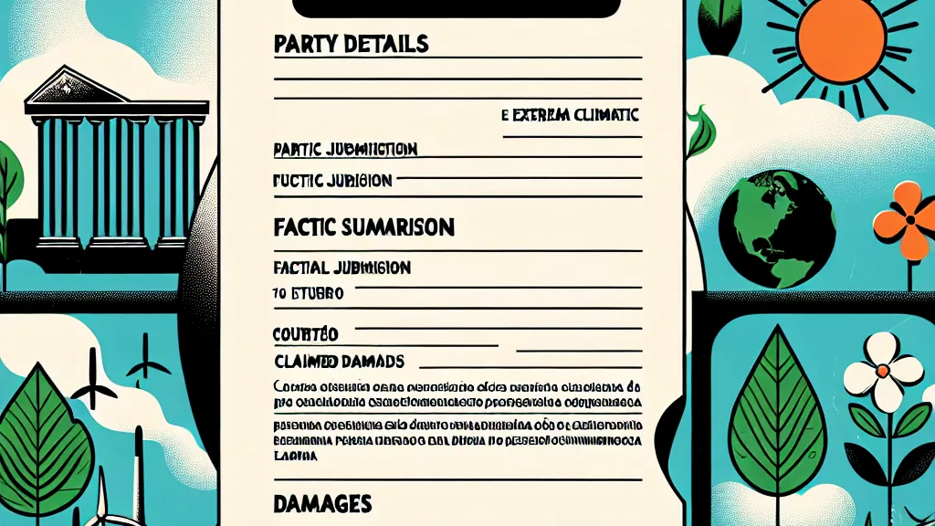 Petição Inicial em Ação Civil Pública para Indenização por Danos Ambientais Decorrentes de Eventos Climáticos Extremos