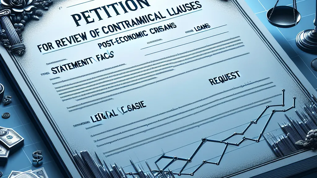 Petição Inicial para Revisão de Cláusulas Contratuais em Financiamentos Pós-Crise Econômica