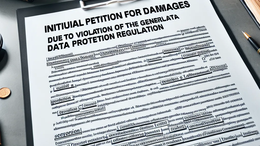 Petição Inicial para Reparação de Danos por Violação da LGPD com Fundamentação Constitucional e Legal